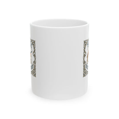Small But Vicious Rabbit Medieval Marginalia Ceramic Mug, (11oz, 15oz)