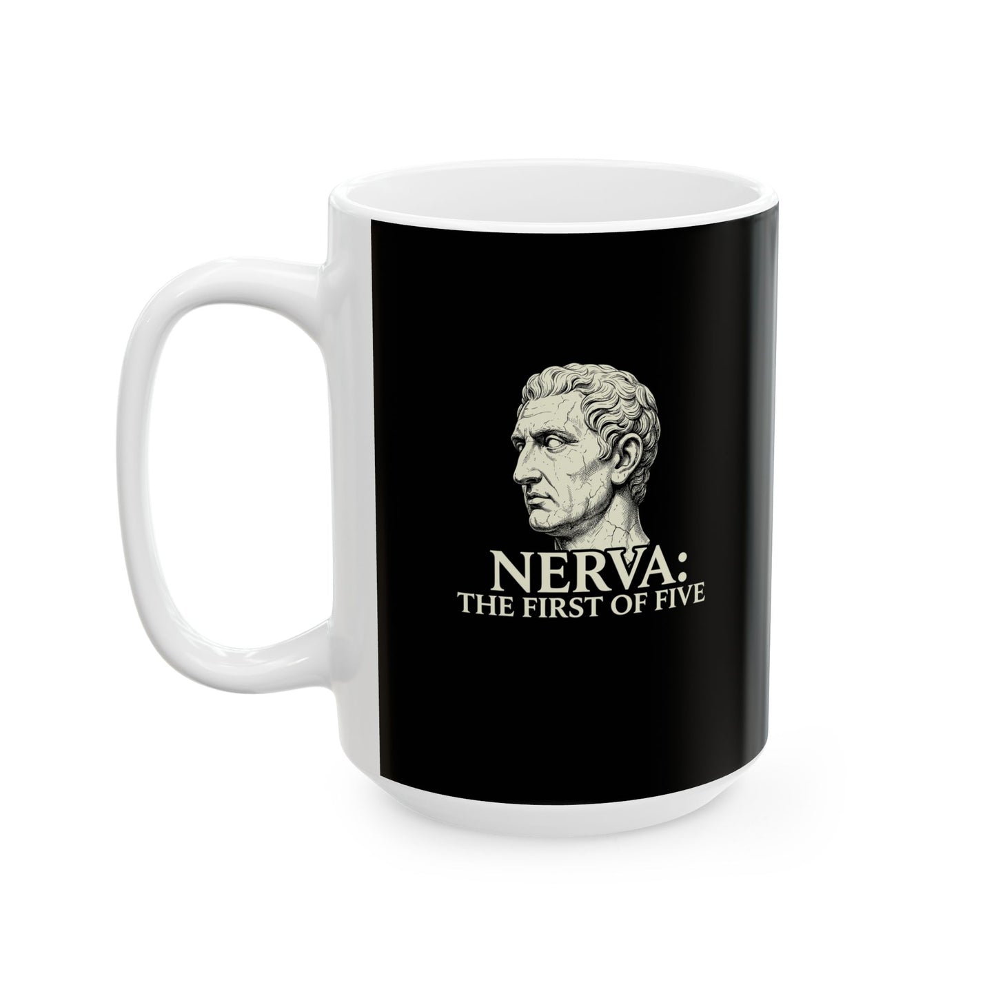 Nerva First of 5 Good Emperors Ceramic Mug, (11oz, 15oz)