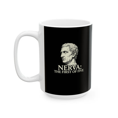 Nerva First of 5 Good Emperors Ceramic Mug, (11oz, 15oz)