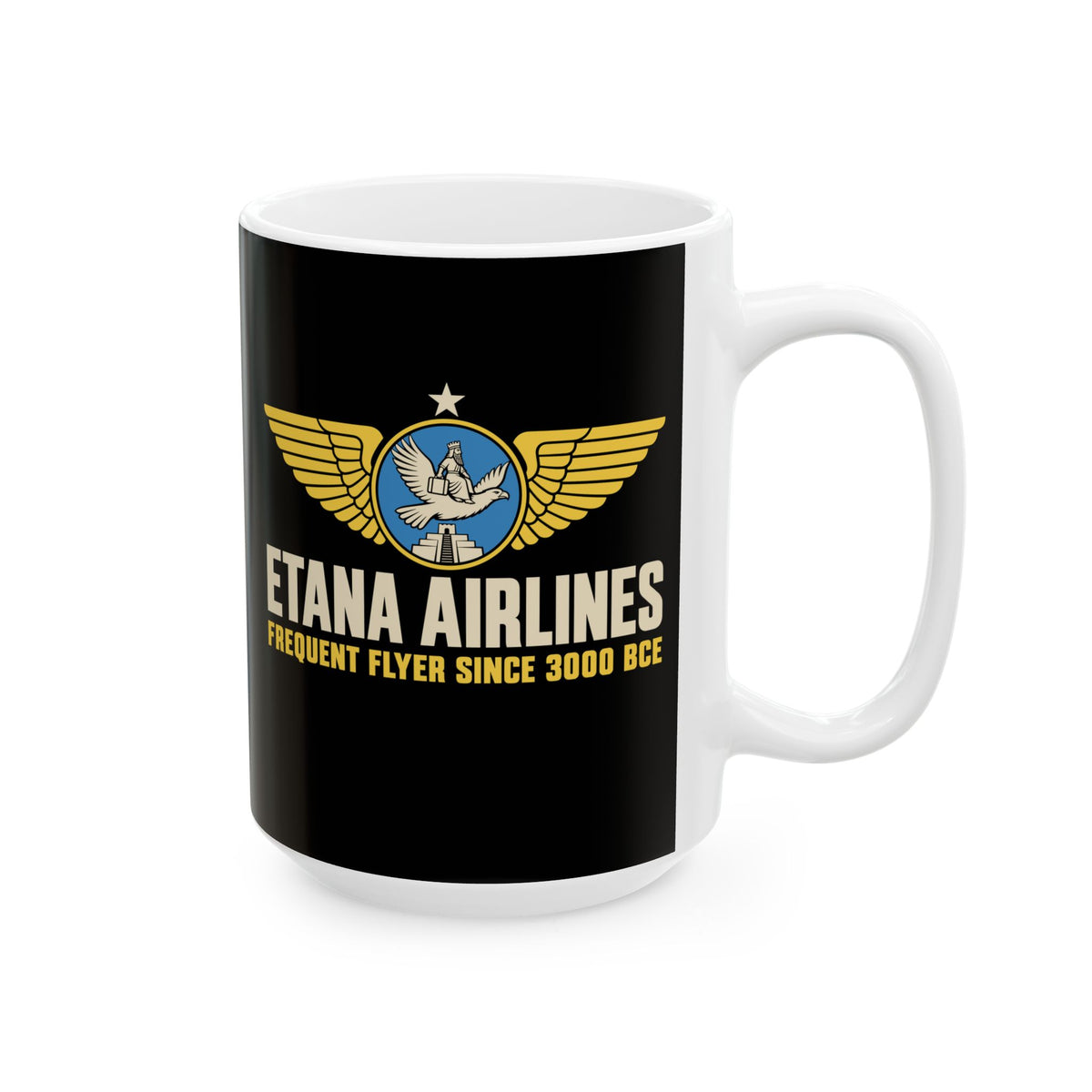 Etana Airlines The Original Red-Eye Ceramic Mug, (11oz, 15oz)