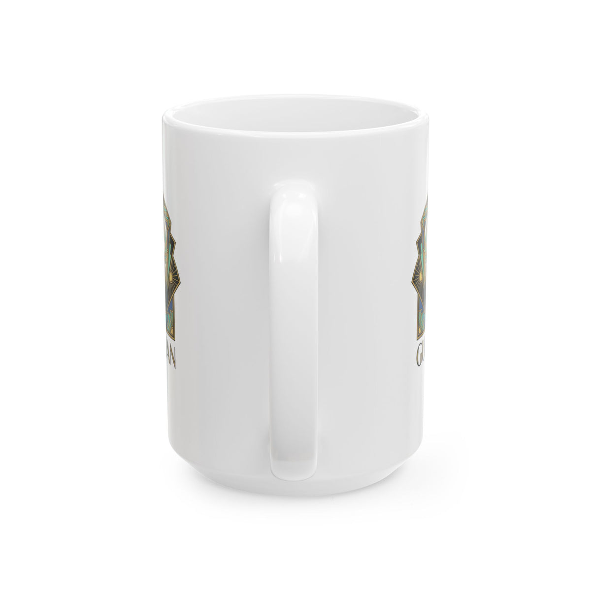 Bastet Guardian Art Deco Ceramic Mug, (11oz, 15oz)