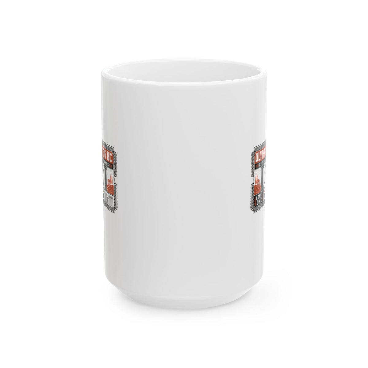 First Greek Olympics Ticket Ceramic Mug, (11oz, 15oz)