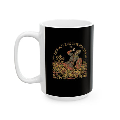 Hic Harold Interfectus Battle of Hastings Ceramic Mug, (11oz, 15oz)