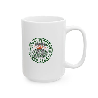 Mount Vesuvius Run Club Pompeii Ceramic Mug, (11oz, 15oz)