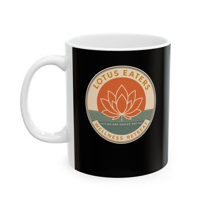 Lotus Eaters Wellness Retreat Ceramic Mug, (11oz, 15oz)