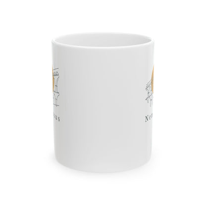 Pont Du Gard Nemausus Nimes in Latin Ceramic Mug, (11oz, 15oz)