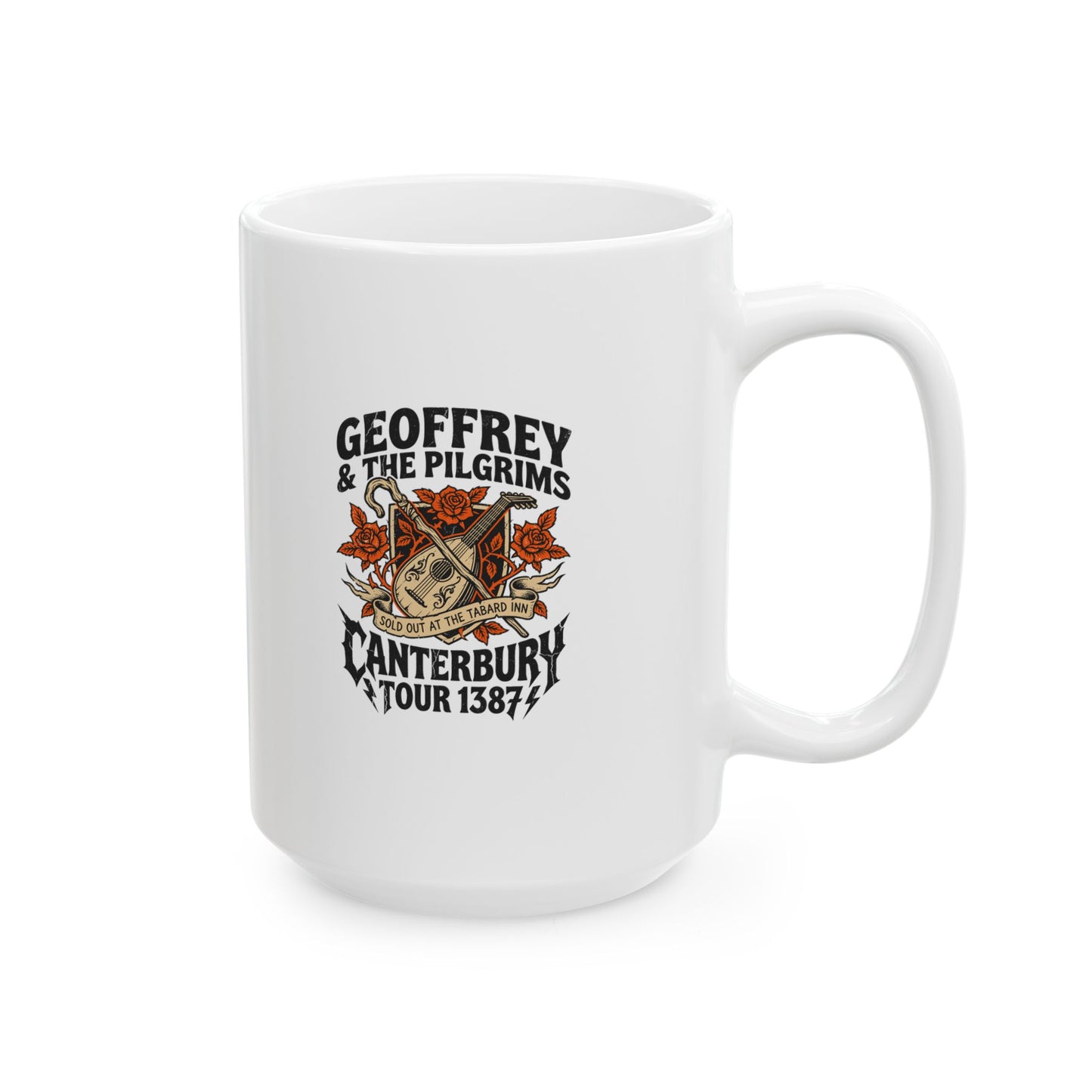 Geoffrey & Pilgrims Tour 1387 Ceramic Mug, (11oz, 15oz)
