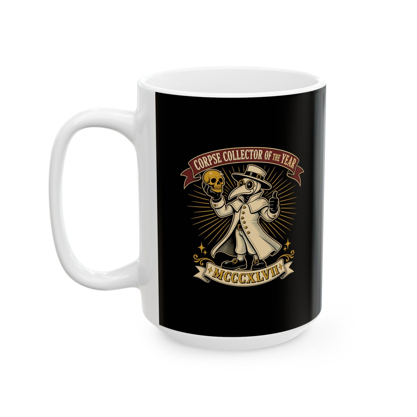 Plague Doctor Collector of the Year Ceramic Mug, (11oz, 15oz)