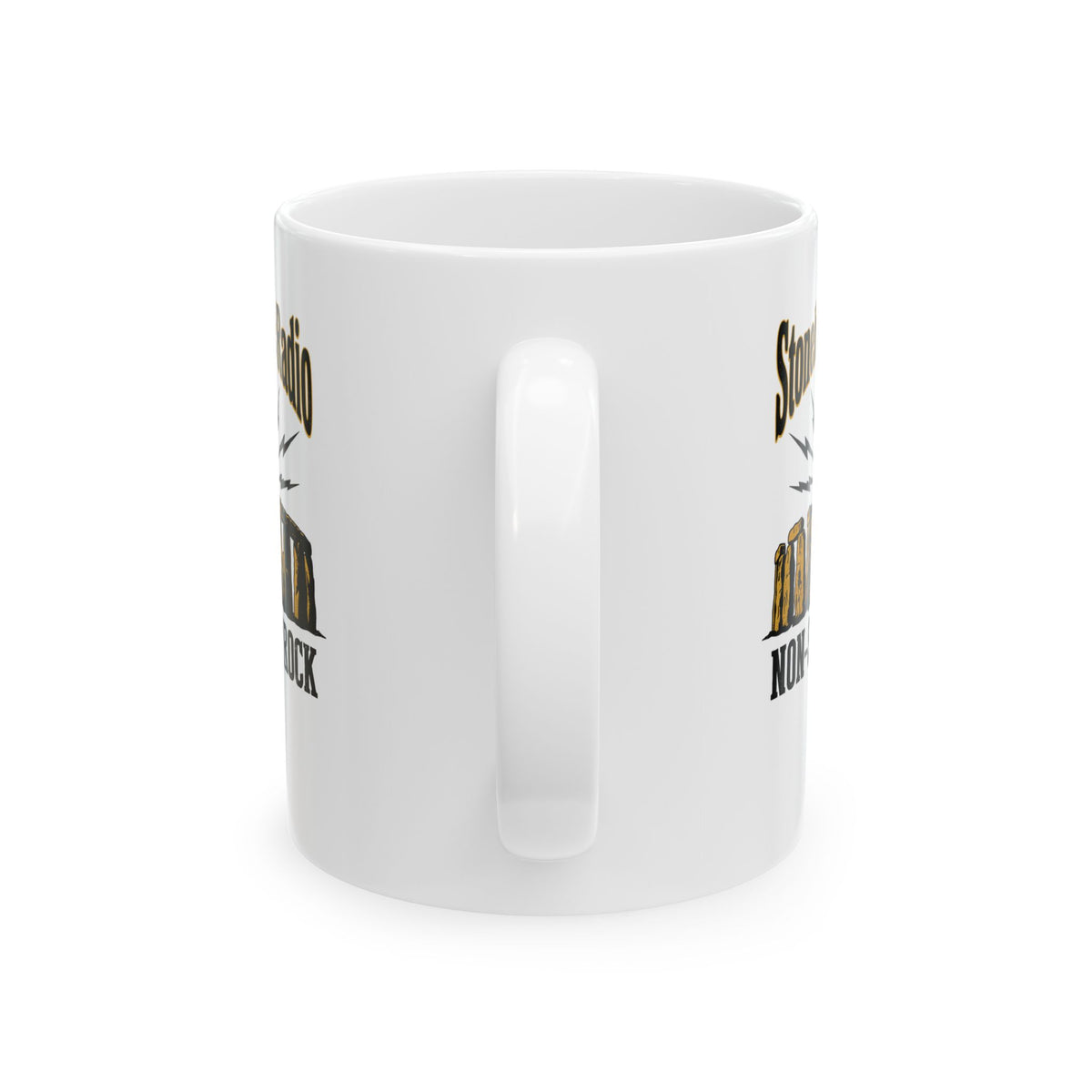 Stonehenge Radio Non-Stop Rock Ceramic Mug, (11oz, 15oz)