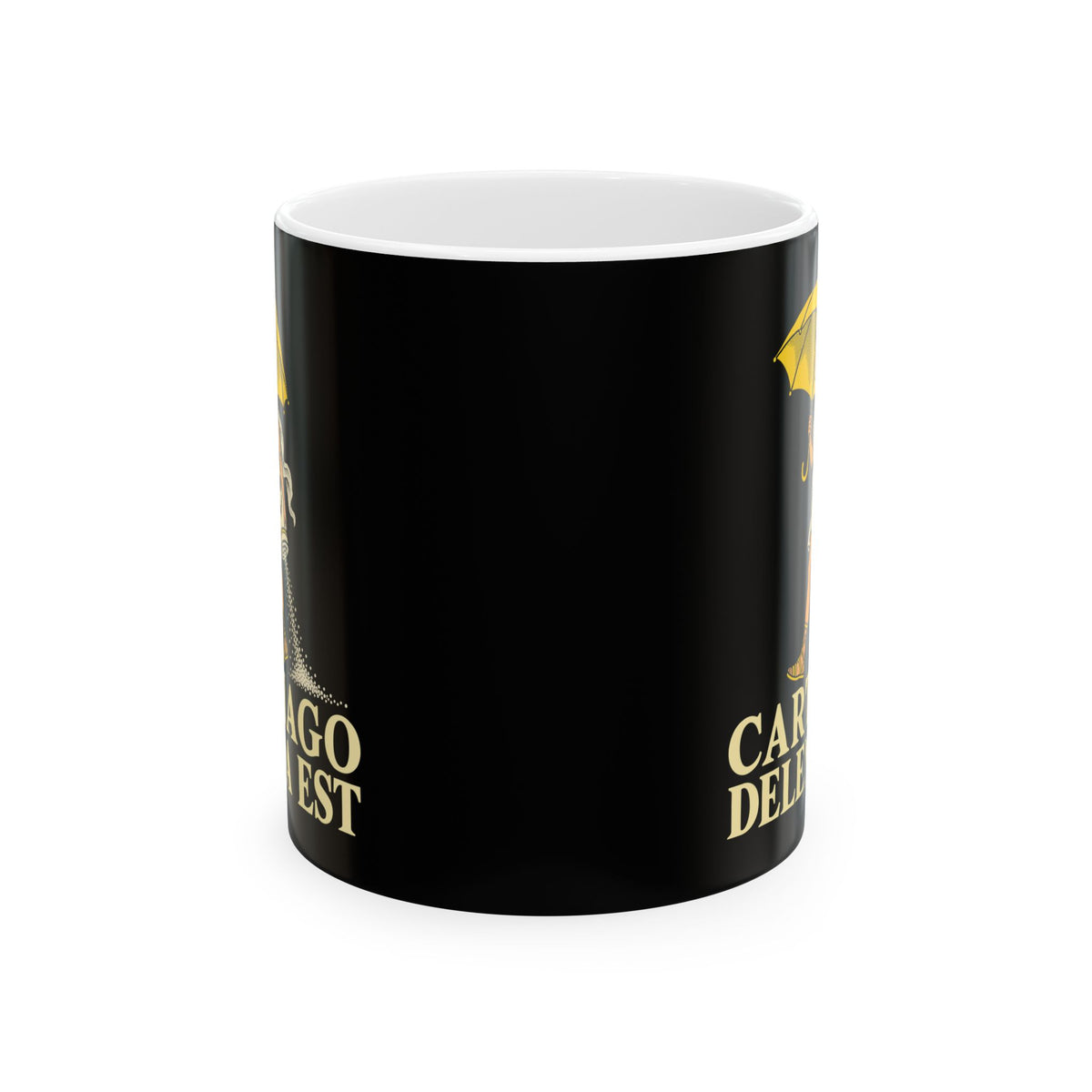 Carthago Delenda Est Salt Girl Lithograph Ceramic Mug, (11oz, 15oz)