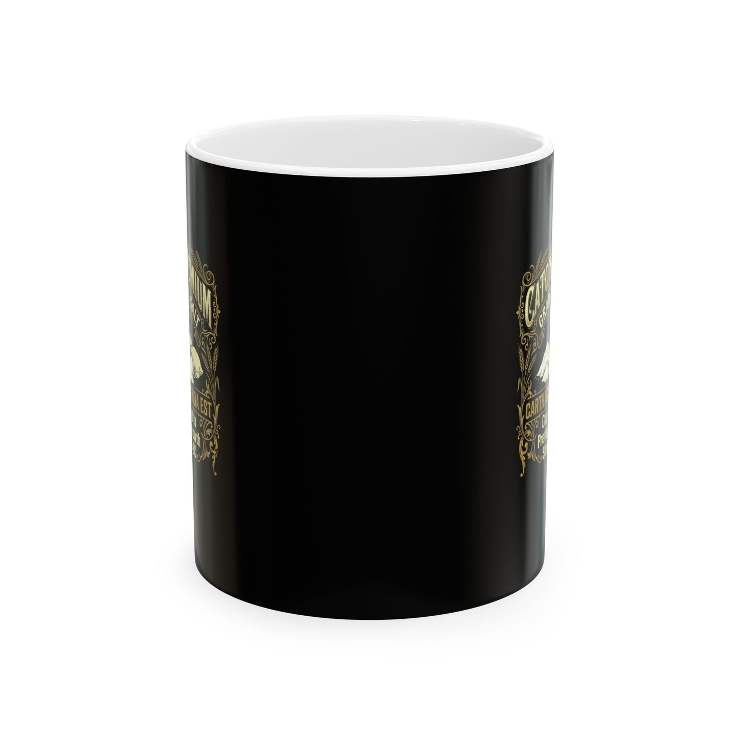 Cato Premium Salt Carthago Delenda Est Ceramic Mug, (11oz, 15oz)