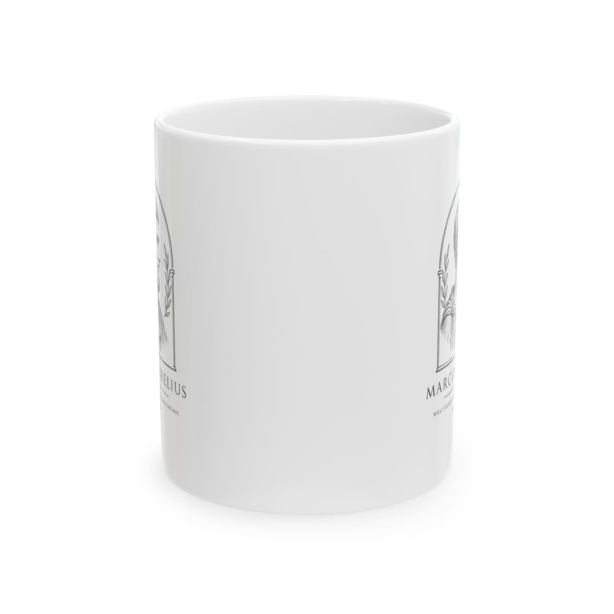 Marcus Aurelius the Way Quote Ceramic Mug, (11oz, 15oz)