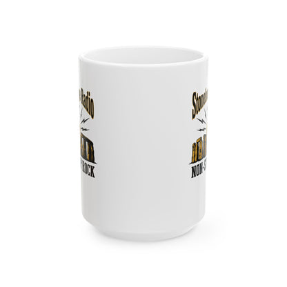 Stonehenge Radio Non-Stop Rock Ceramic Mug, (11oz, 15oz)