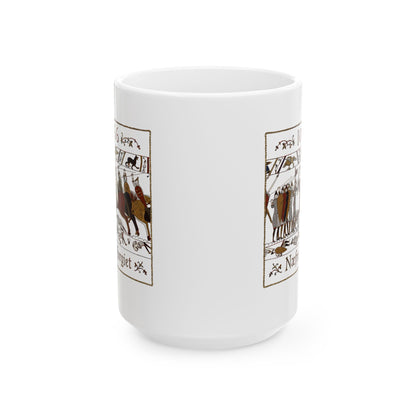 1066 Never Forget Old English Tapestry Ceramic Mug, (11oz, 15oz)