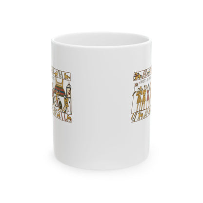 Bayeux Tapestry Not a Phone in Sight Ceramic Mug, (11oz, 15oz)