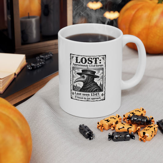 Lost Black Plague Poster Ceramic Mug, (11oz, 15oz)