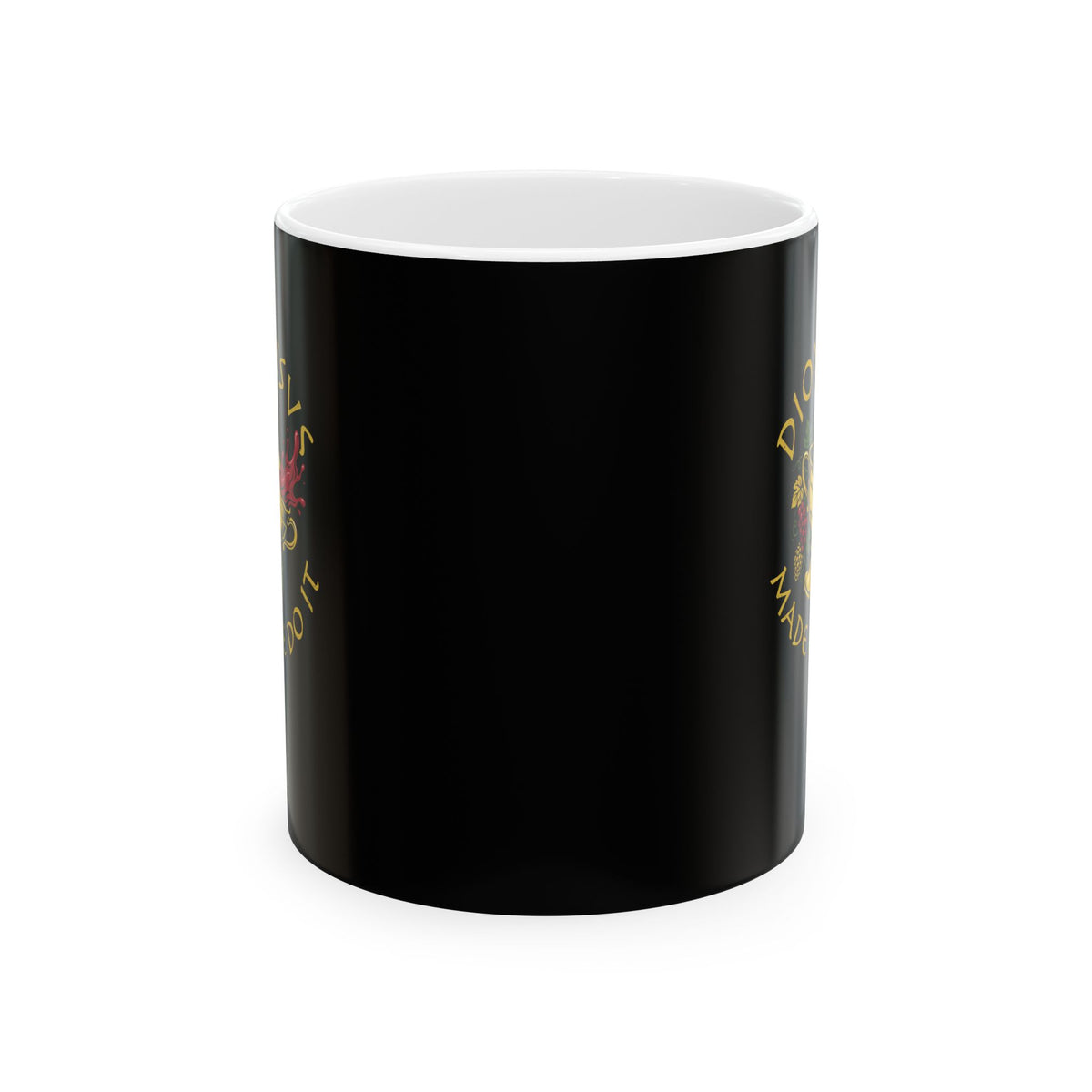 Dionysus Made Me Do It Ceramic Mug, (11oz, 15oz)