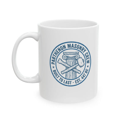 Parthenon Masonry Crew Ceramic Mug, (11oz, 15oz)