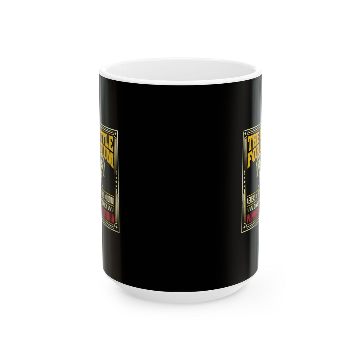 Aeneas Battle for Latium Ceramic Mug, (11oz, 15oz)