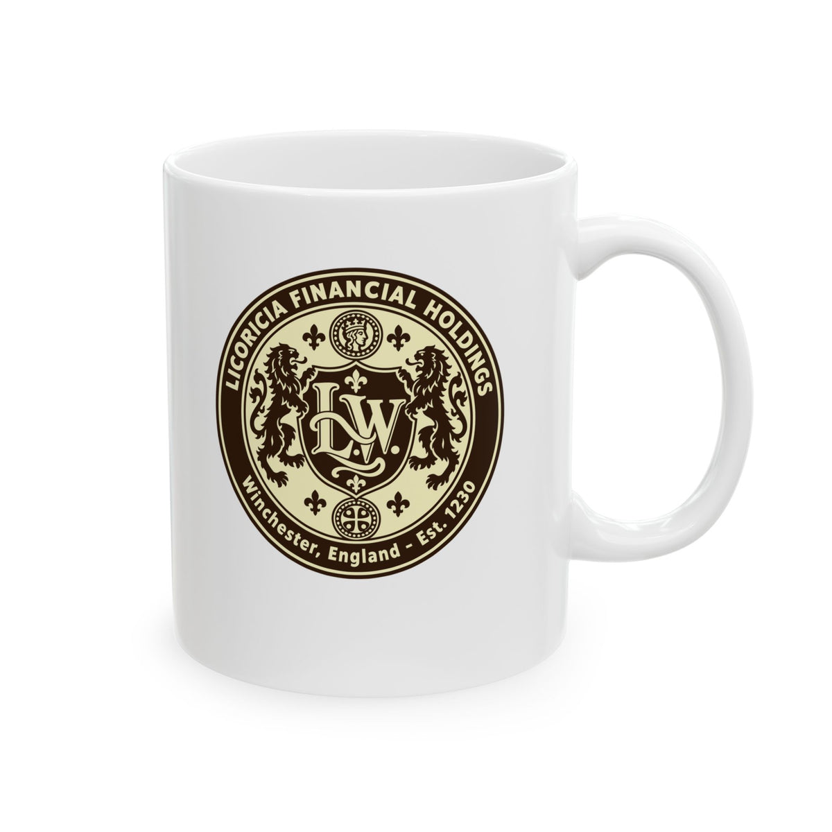 Licoricia Financial Holdings Ceramic Mug, (11oz, 15oz)