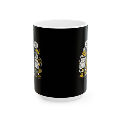 Leif Was Here Christopher Columbus Ceramic Mug, (11oz, 15oz)