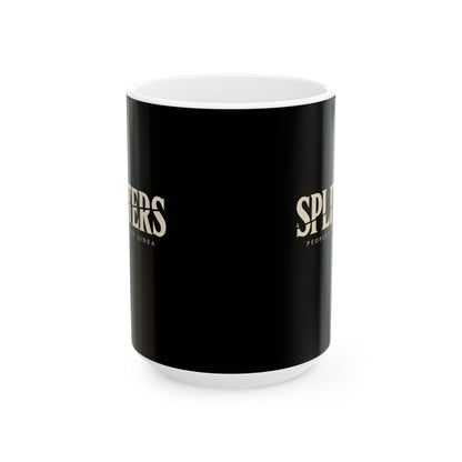 Splitters Fractured Inscription Ceramic Mug, (11oz, 15oz)