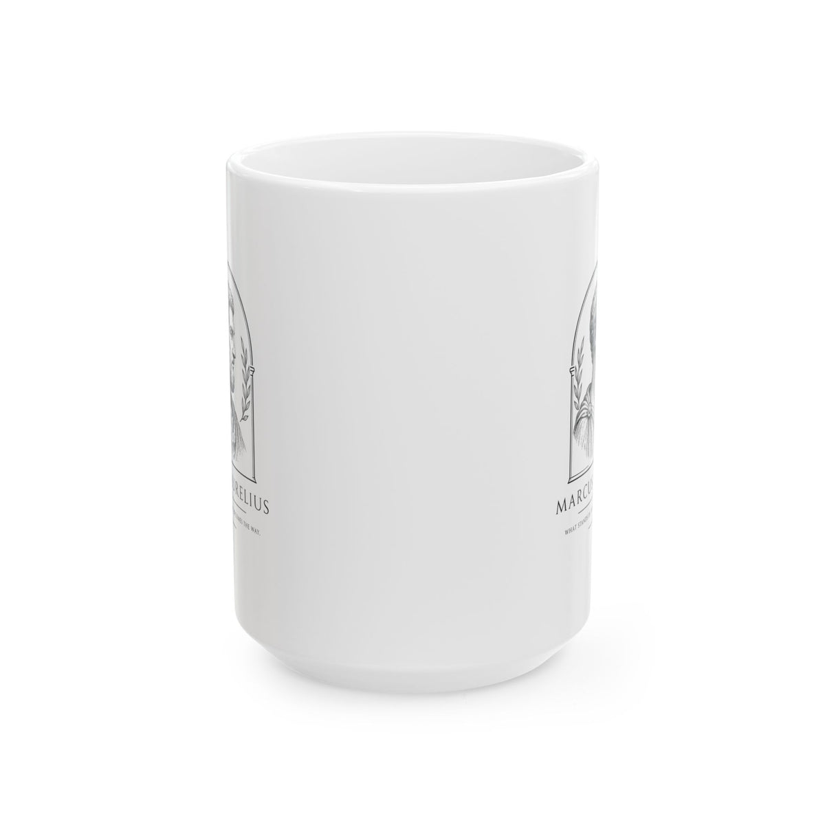 Marcus Aurelius the Way Quote Ceramic Mug, (11oz, 15oz)