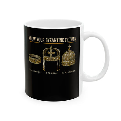Know Your Byzantine Crowns Ceramic Mug, (11oz, 15oz)