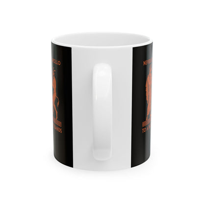 Never Challenge Apollo to a Battle of the Bands Ceramic Mug, (11oz, 15oz)