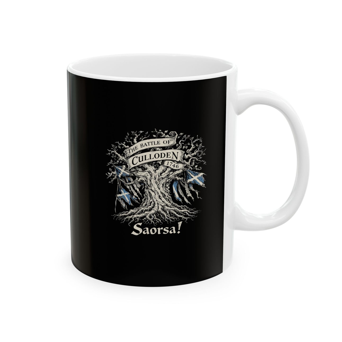 Battle of Culloden Saorsa Freedom Ceramic Mug, (11oz, 15oz)