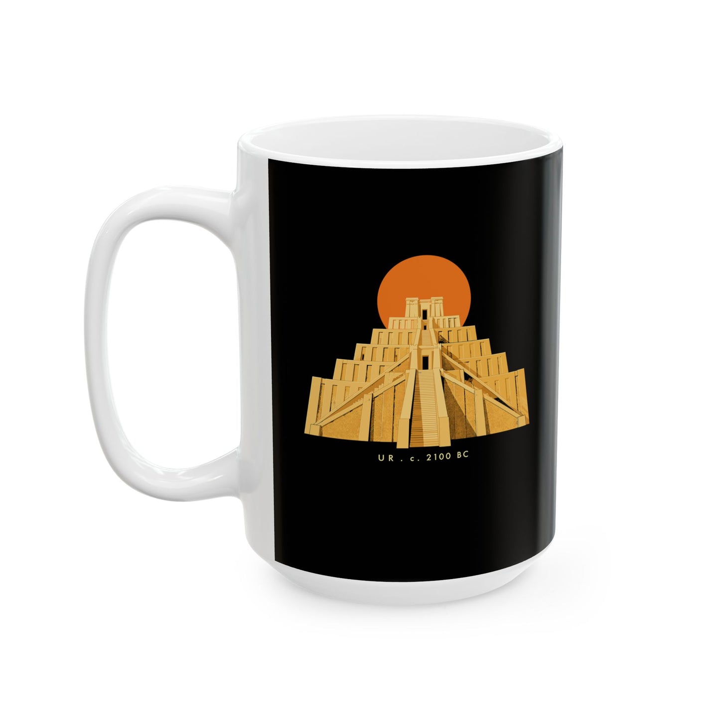 Ziggurat of Ur Ceramic Mug, (11oz, 15oz)
