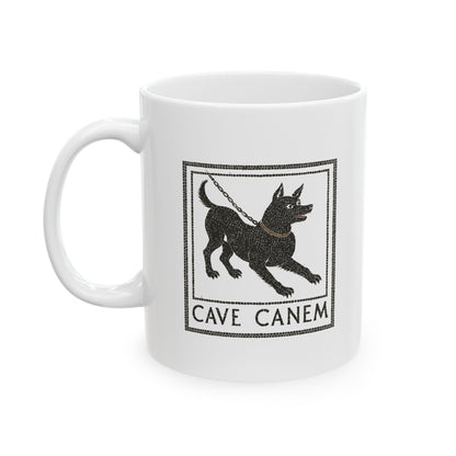 Cave Canum Pompeii Mosaic Ceramic Mug, (11oz, 15oz)