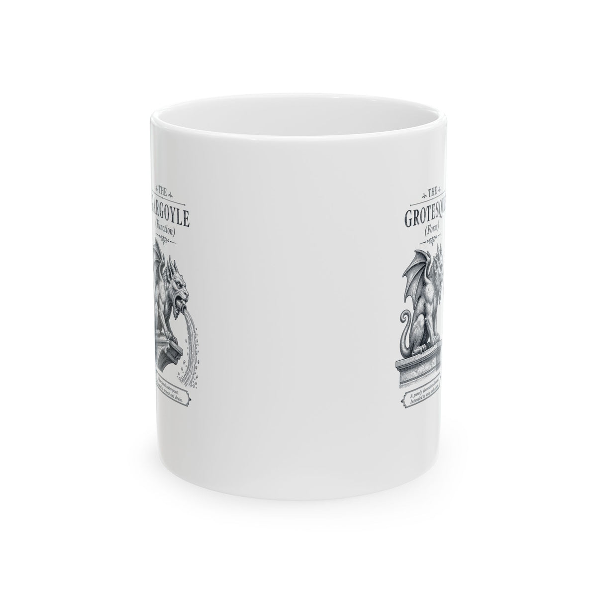 Gargoyle vs Grotesque Ceramic Mug, (11oz, 15oz)