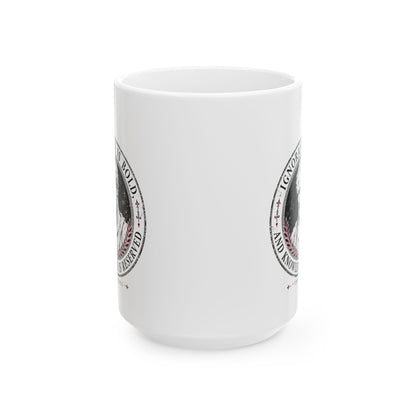 Thucydides Quote Ignorance is Bold Ceramic Mug, (11oz, 15oz)