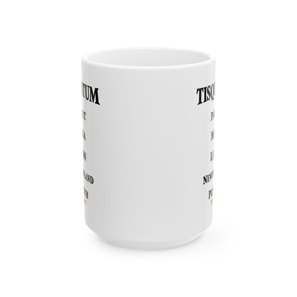 Tisquantum Route Map Ceramic Mug, (11oz, 15oz)