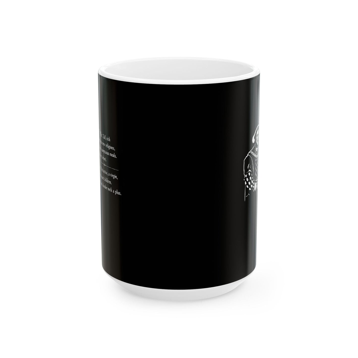 Henry VIII Personal Ad Ceramic Mug, (11oz, 15oz)