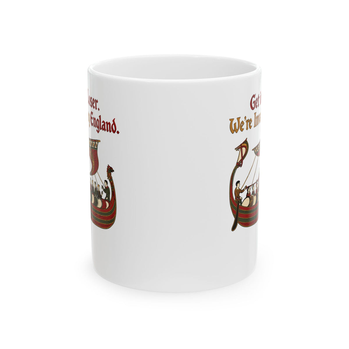 Get in Loser Norman Conquest Tapestry Ceramic Mug, (11oz, 15oz)