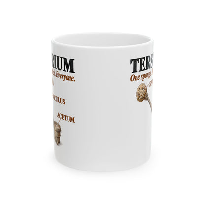 Latrine Sponge Tersorium Ceramic Mug, (11oz, 15oz)