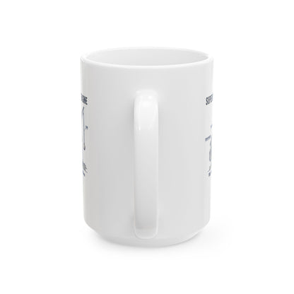 Trebuchet Schematic Siege Engine Ceramic Mug, (11oz, 15oz)