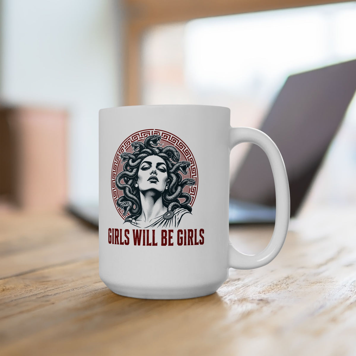 Medusa Girls will be Girls Ceramic Mug, (11oz, 15oz)