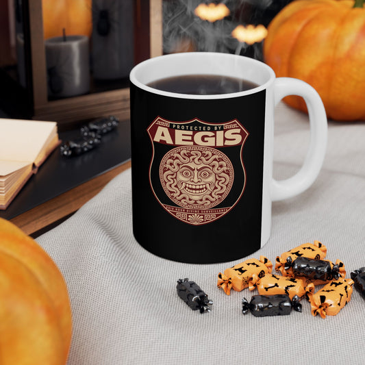Protected by Aegis Shield Ceramic Mug, (11oz, 15oz)