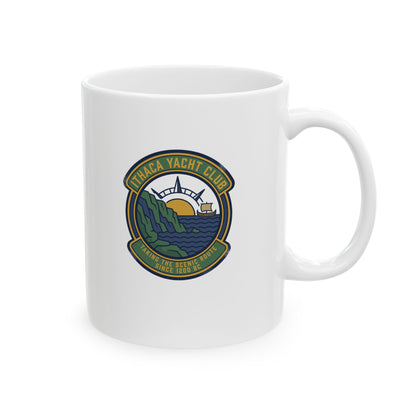 Odysseus Ithaca Yacht Club Ceramic Mug, (11oz, 15oz)