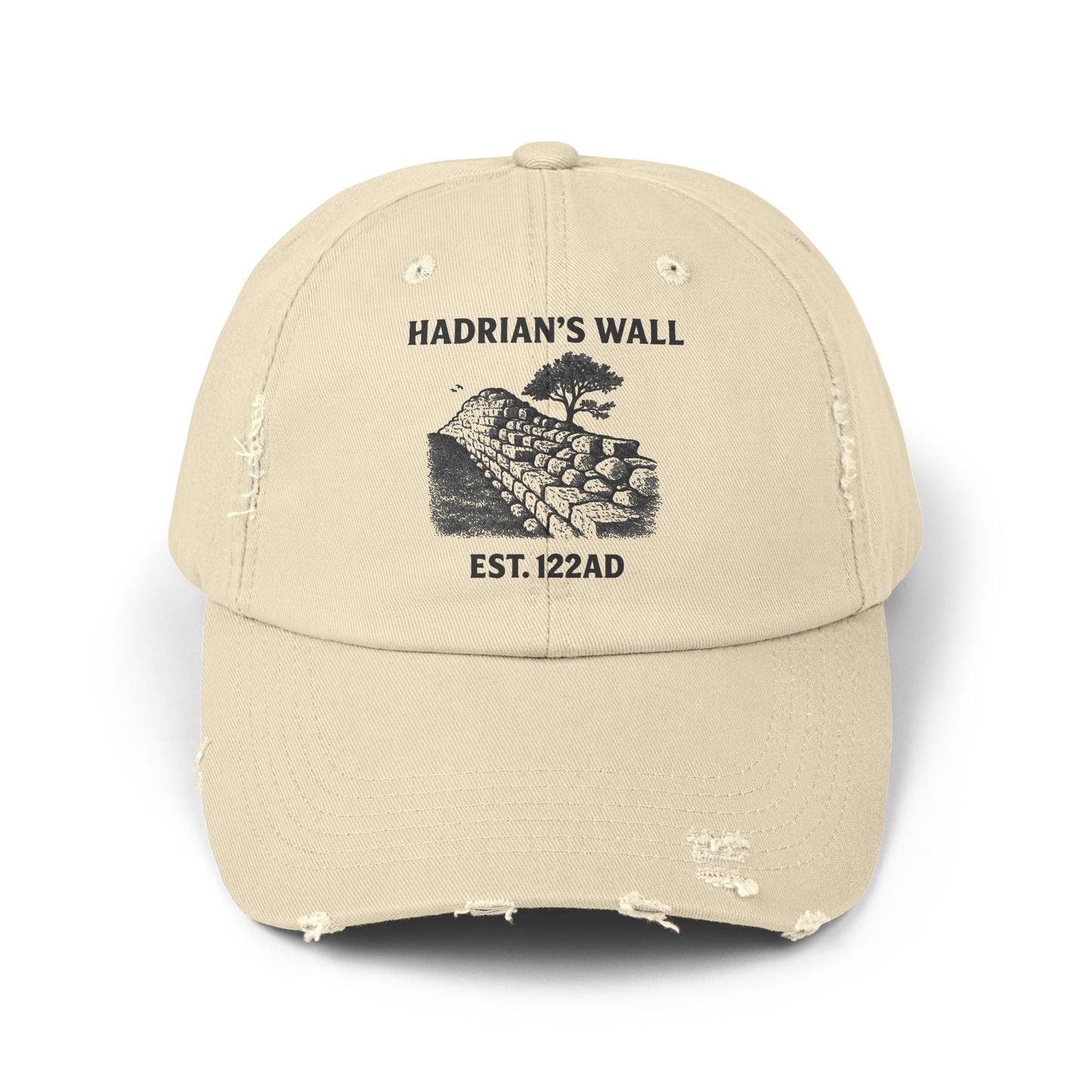 Hadrian's Wall Unisex Distressed Cap
