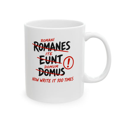 Romans Go Home Brian Graffiti Ceramic Mug, (11oz, 15oz)