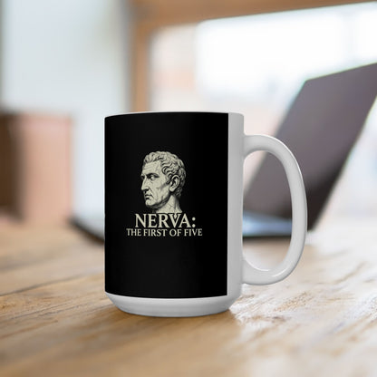 Nerva First of 5 Good Emperors Ceramic Mug, (11oz, 15oz)