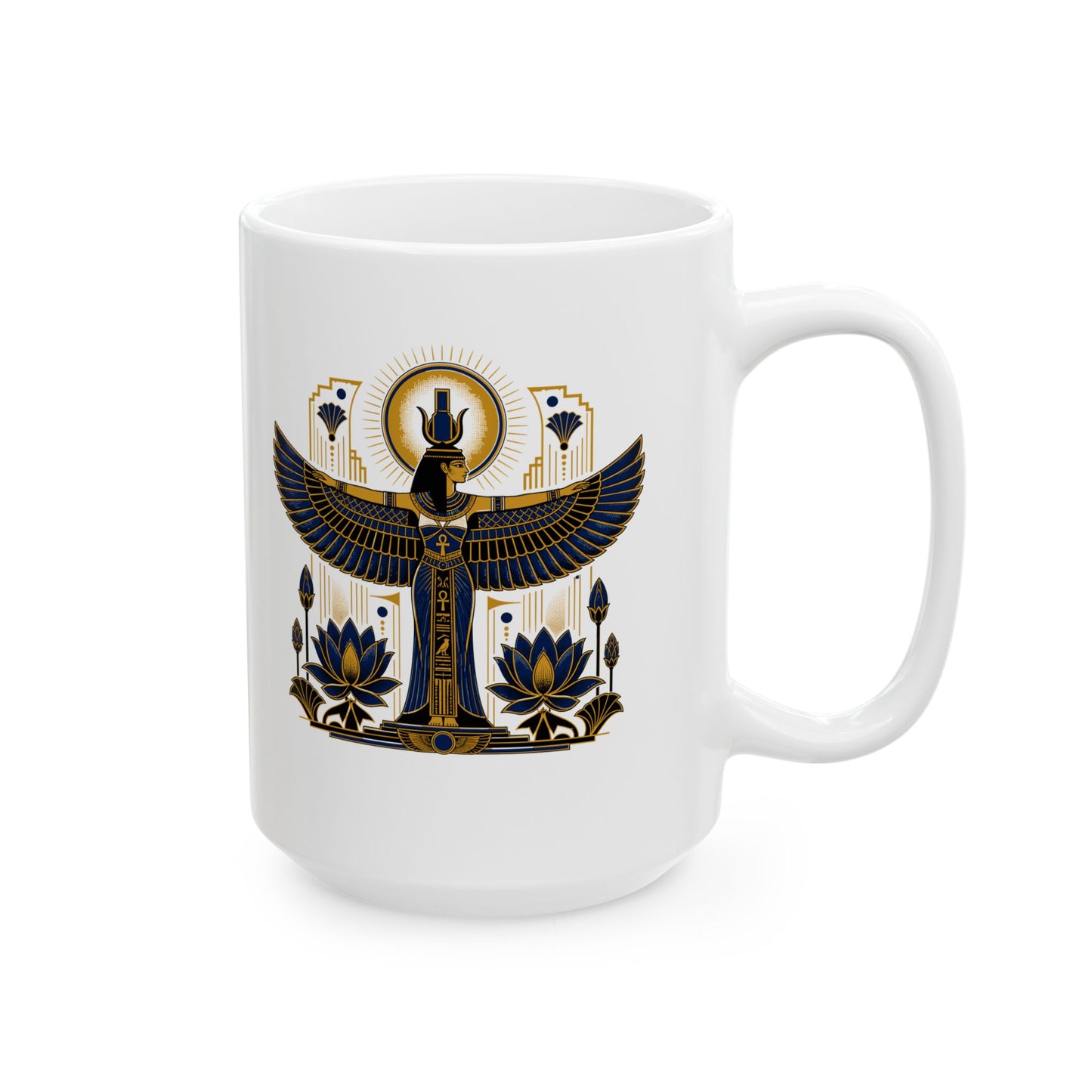 Art Deco Isis Ceramic Mug, (11oz, 15oz)