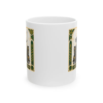 Boudica Queen of Iceni Tarot Ceramic Mug, (11oz, 15oz)