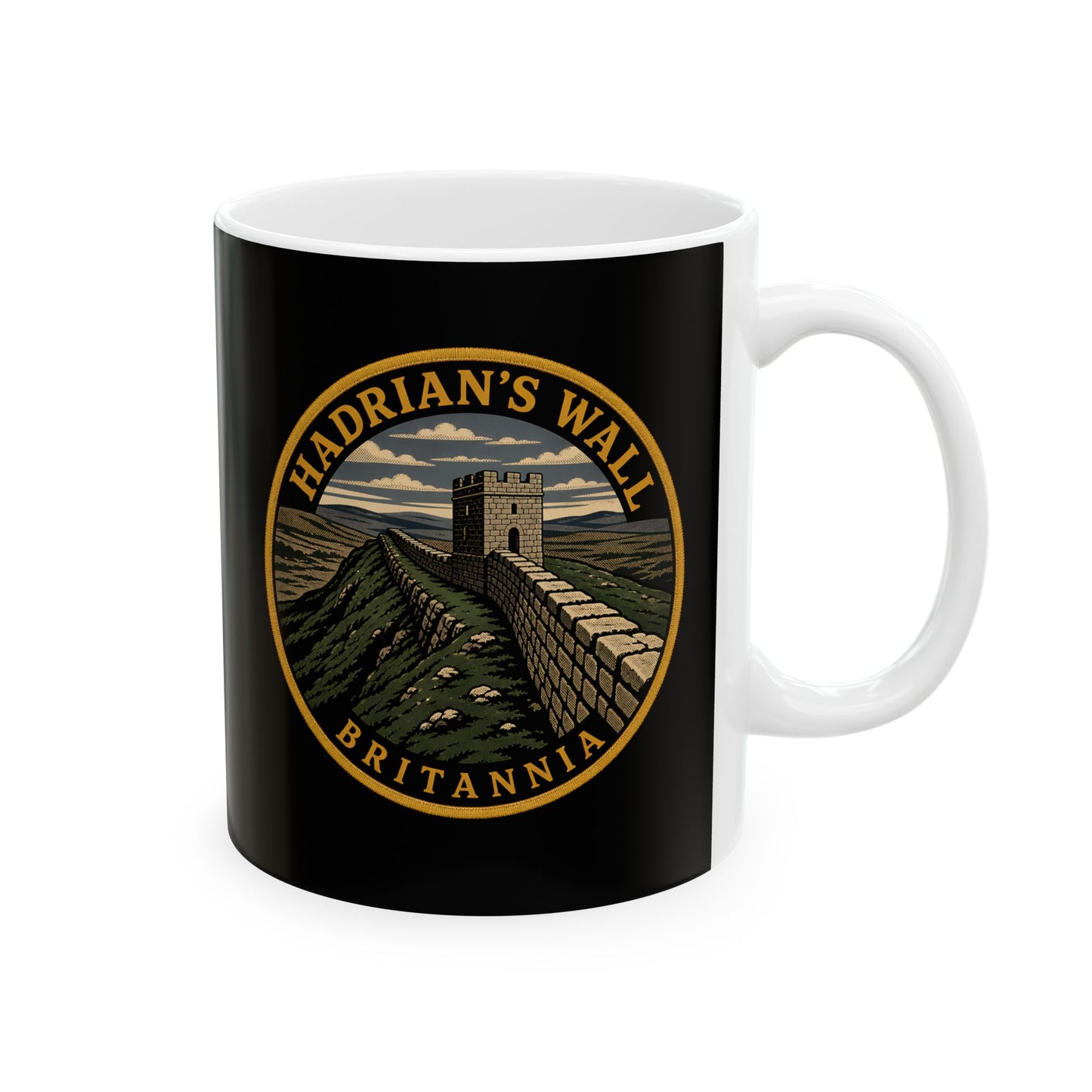 Hadrian's Wall Britannia Patch Ceramic Mug, (11oz, 15oz)