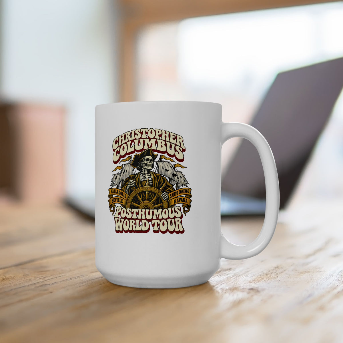Columbus Posthumous World Tour Ceramic Mug, (11oz, 15oz)