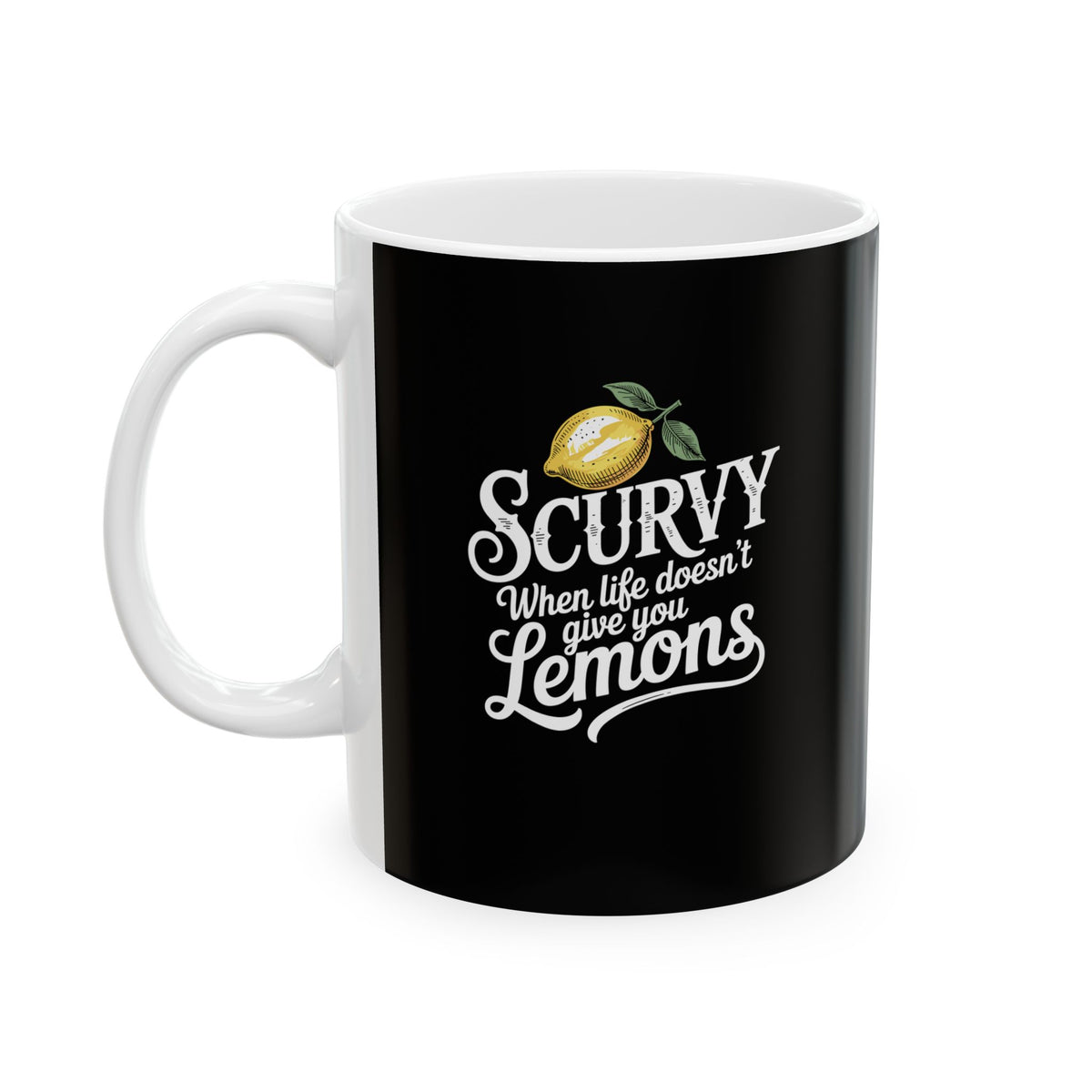 Scurvy Lemons Ceramic Mug, (11oz, 15oz)